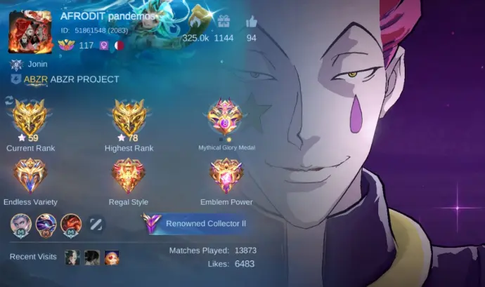 Lilik&#39;s Mobilelegends Bang Bang account